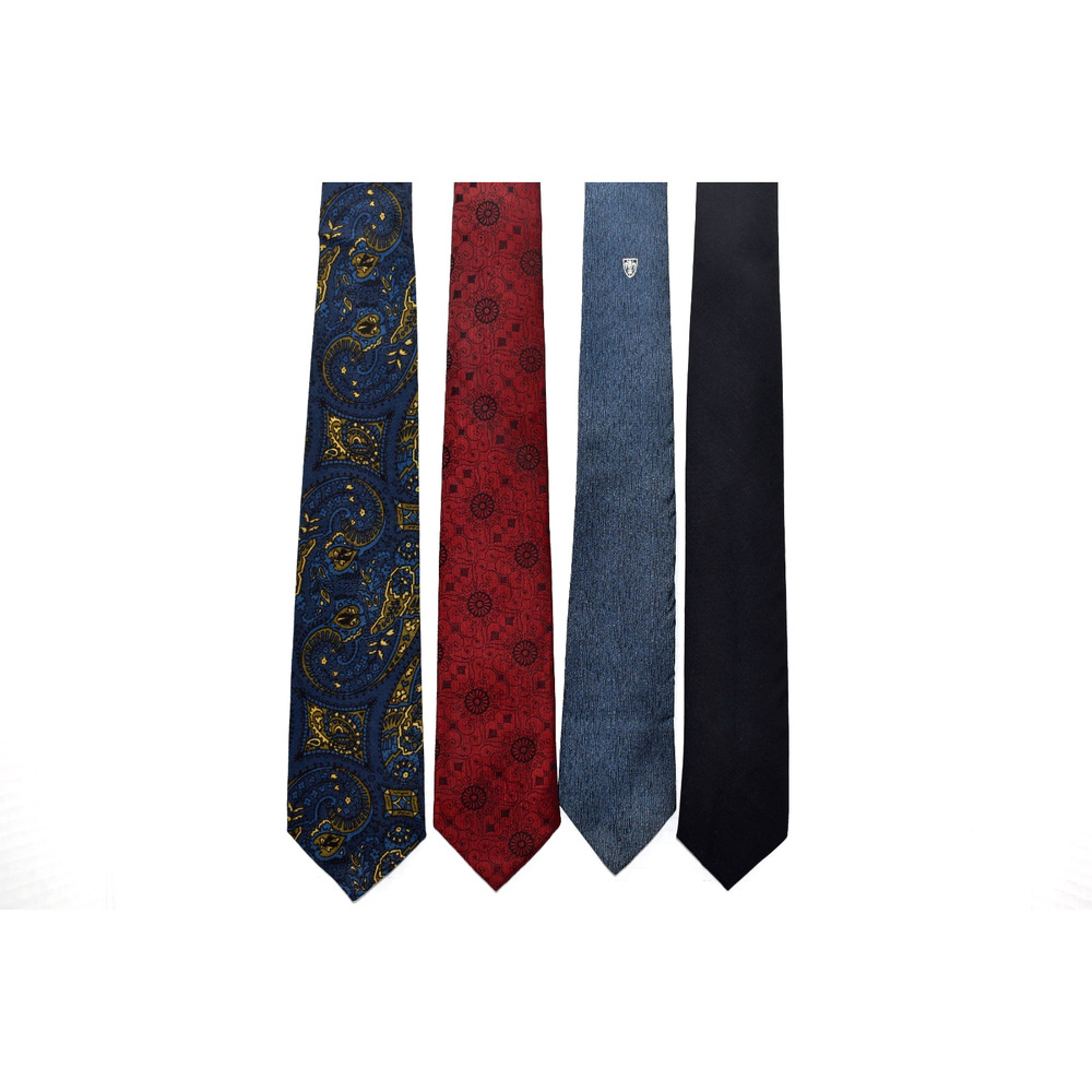 Wembly, Walkers Necktie Mixed Lot Wool and Polyester Blend Men's Vintage 1970's